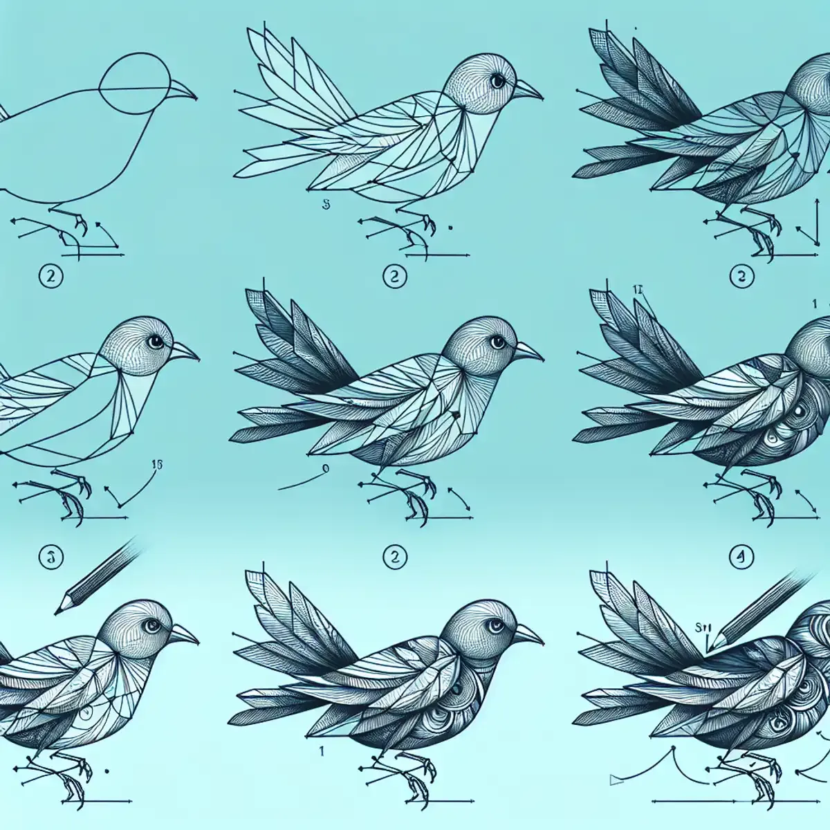 Zeichne einen Vogel: Eine einfache Schritt-für-Schritt-Anleitung für Anfänger