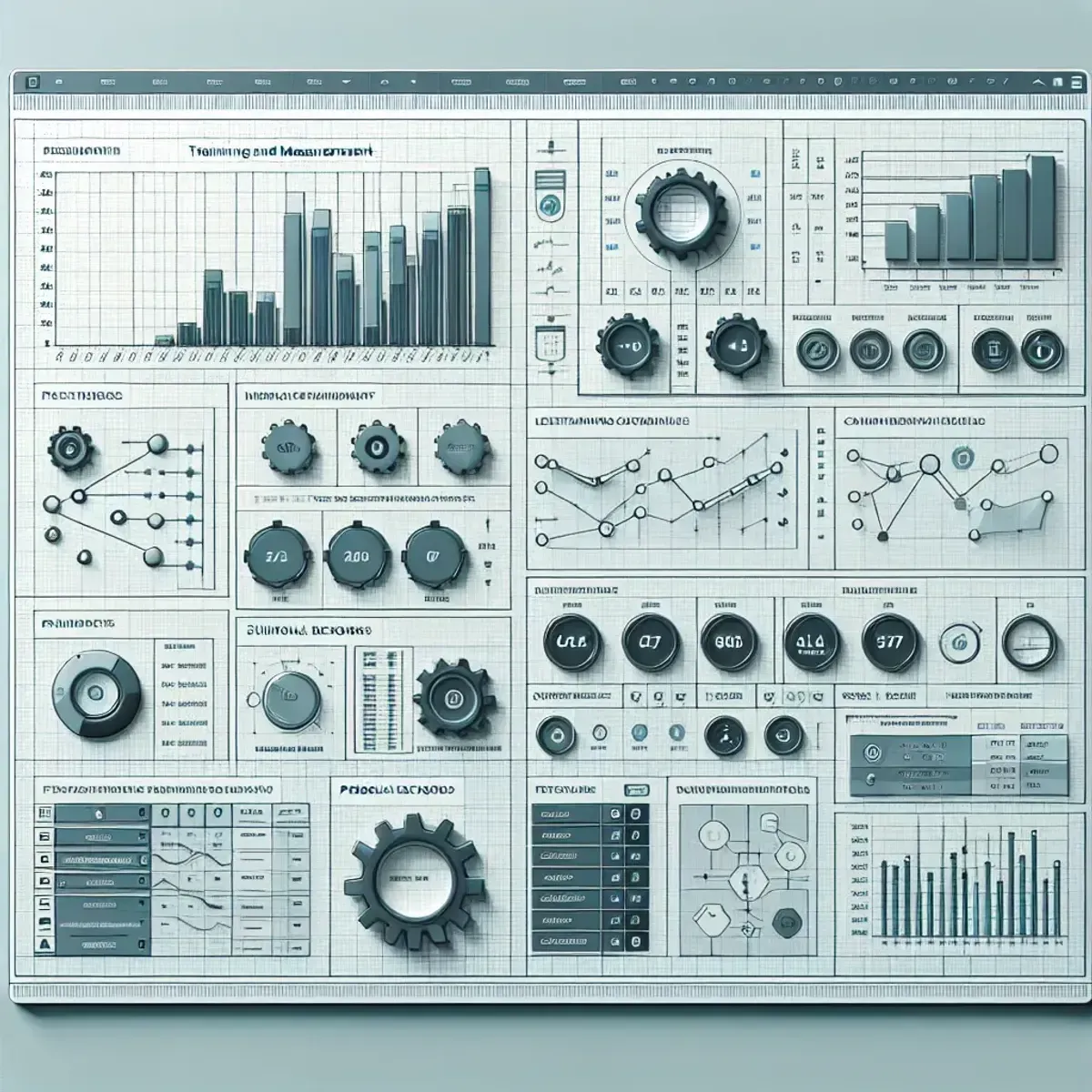 Beispiel eines minimalen Trainings- und Mess-Dashboards in einer Tabellenkalkulation
