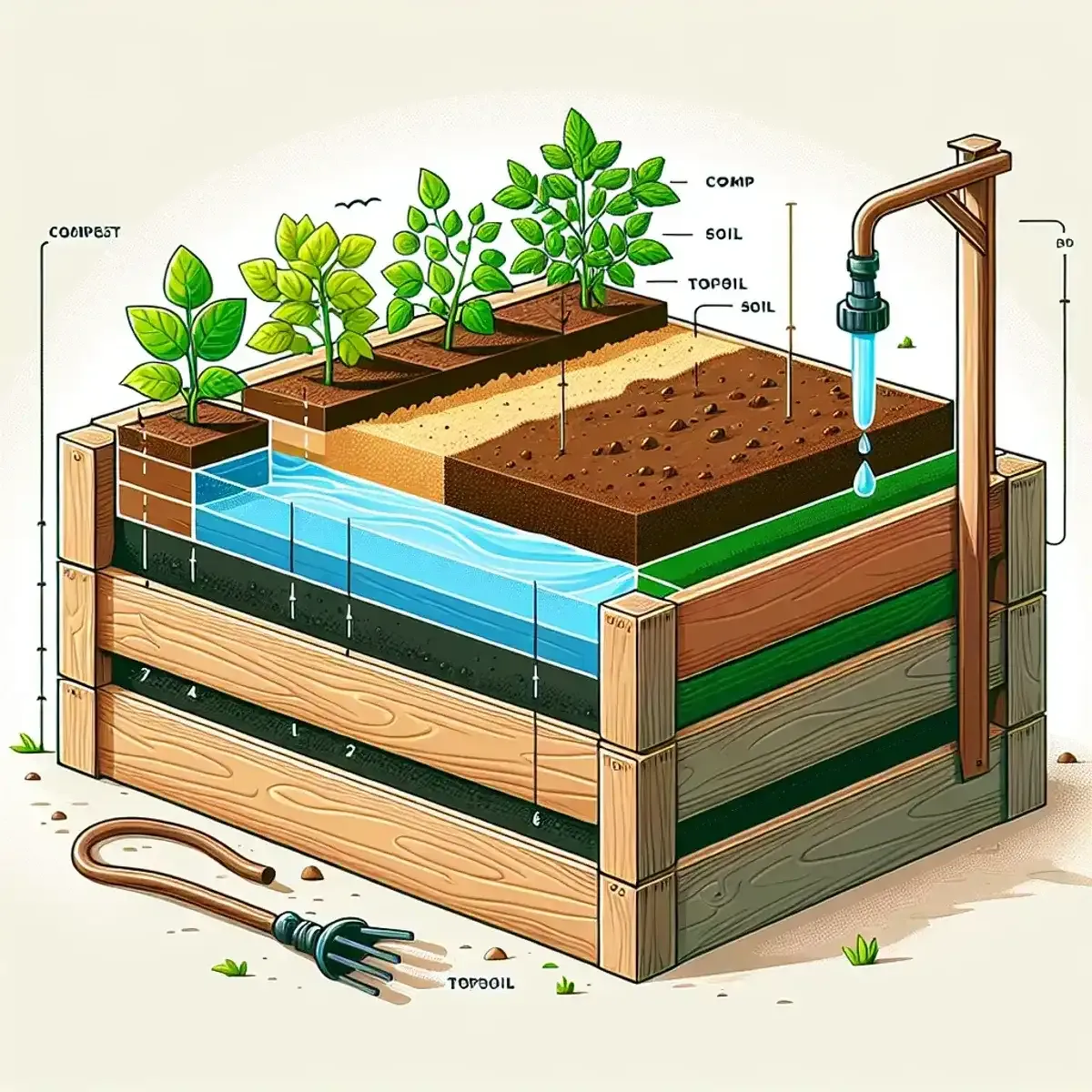 Hochbeet selbst bauen: Materialien, Konstruktion, Bodenaufbereitung und Pflanzanleitung