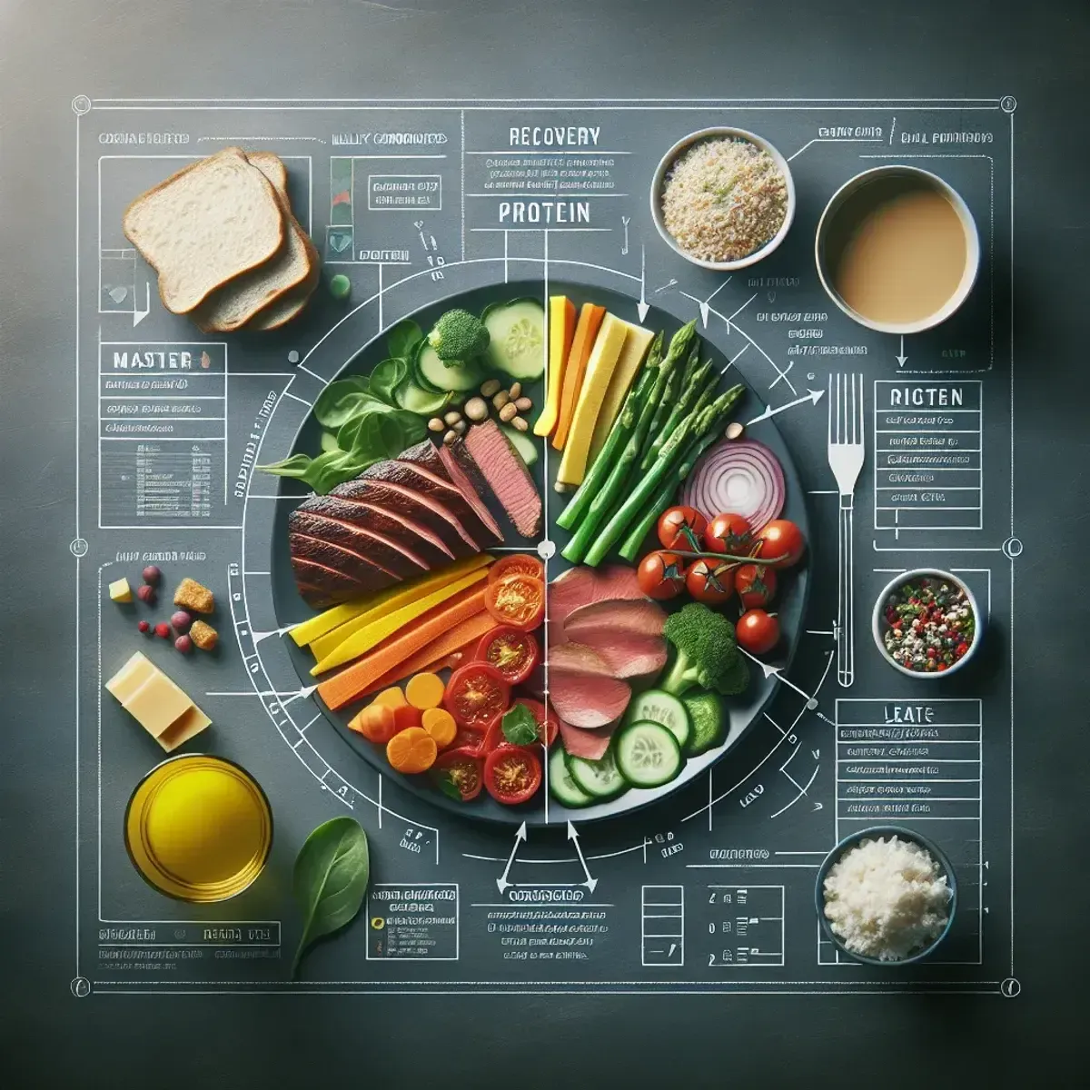 Balanced recovery meal plate