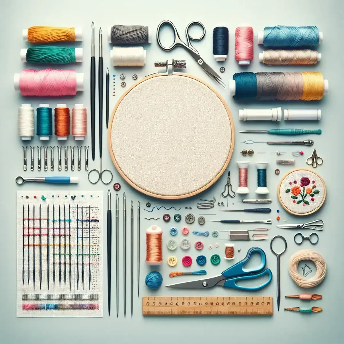 Ein Stickprojekt beginnen: Grundstiche, Musterübertragung und Spannrahmen vs. Stickring