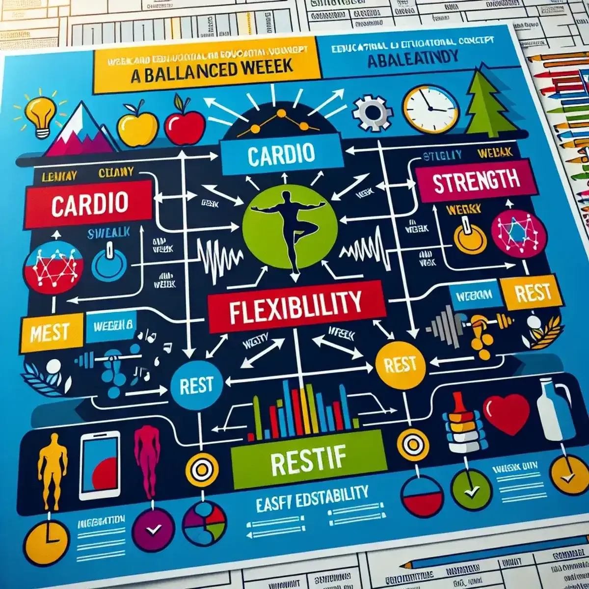 How to Create a Weekly Workout Plan Combining Cardio, Strength, Flexibility, and Rest